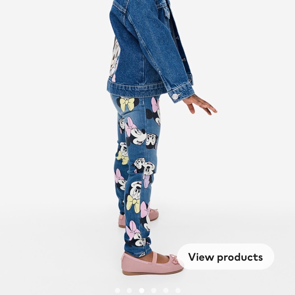 Minnie Leggings Jeggings Jeans Girls Toddler 5T Disney